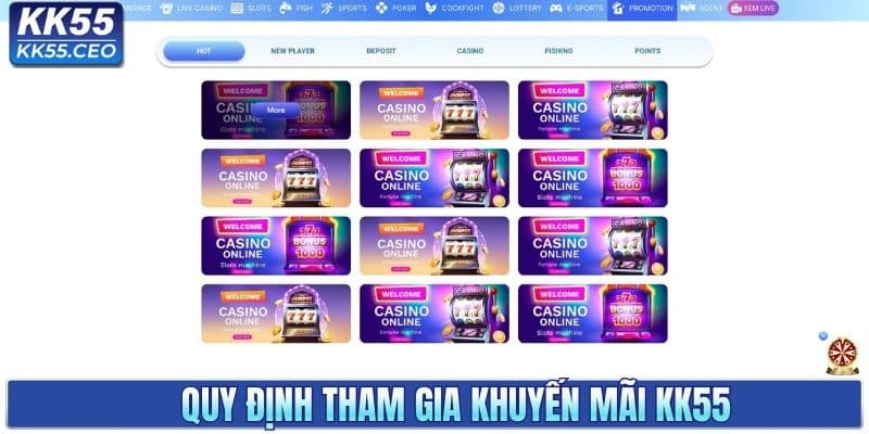 Quy định của khuyến mãi KK55